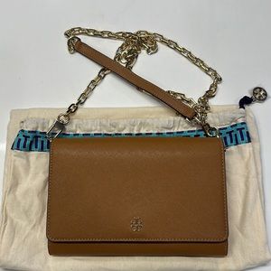 Tory Burch Tan Crossbody Wallet